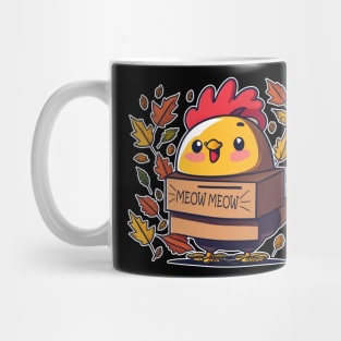 Funny Turkey Cat Meow Thanksgiving Day Shirt For Men Women Mug